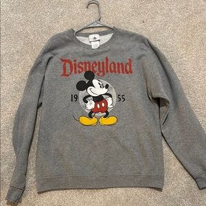 Disney Gray Sweatshirt with Mickey Mouse Graphic